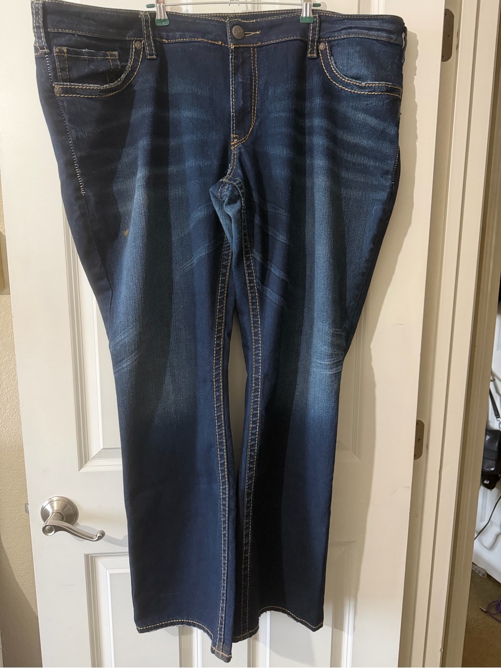 Silver Jeans Women’s Boot Cut Dark Blue Denim